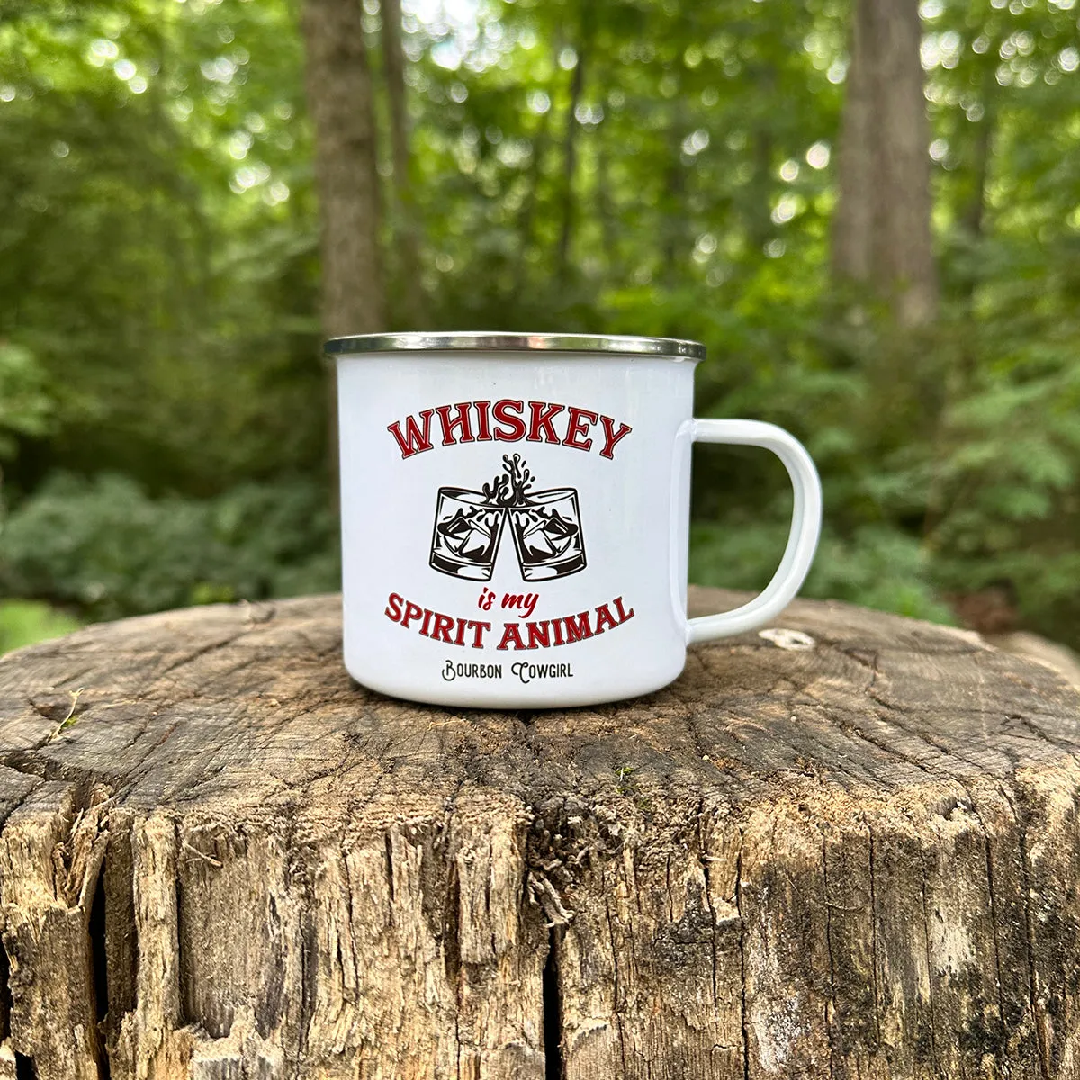 Whiskey is My Spirit Animal Campfire Mug