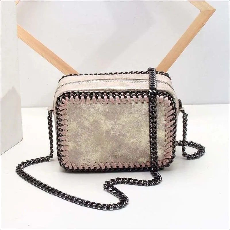 Womens Fashion Cross body Braided Woven Carmera Bag