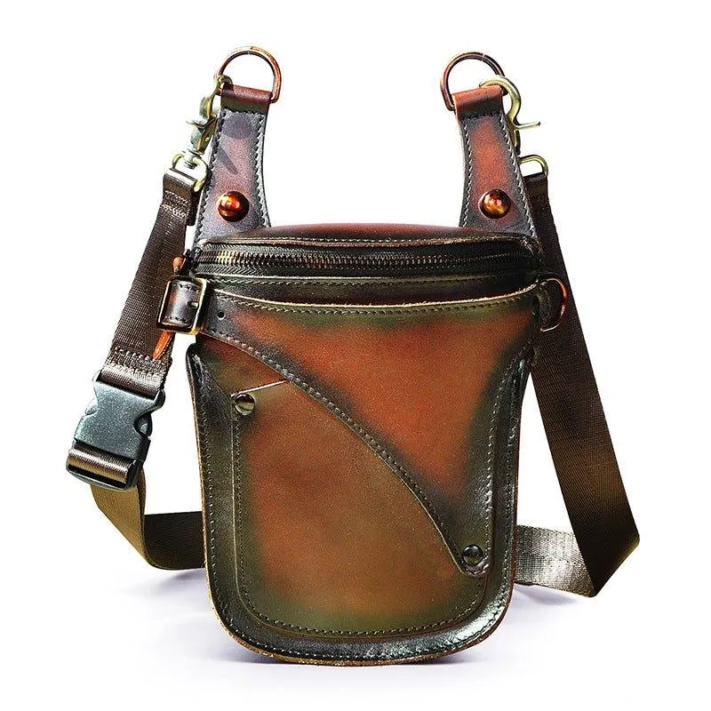 Woosir  8" Leather Thigh Fanny Pack