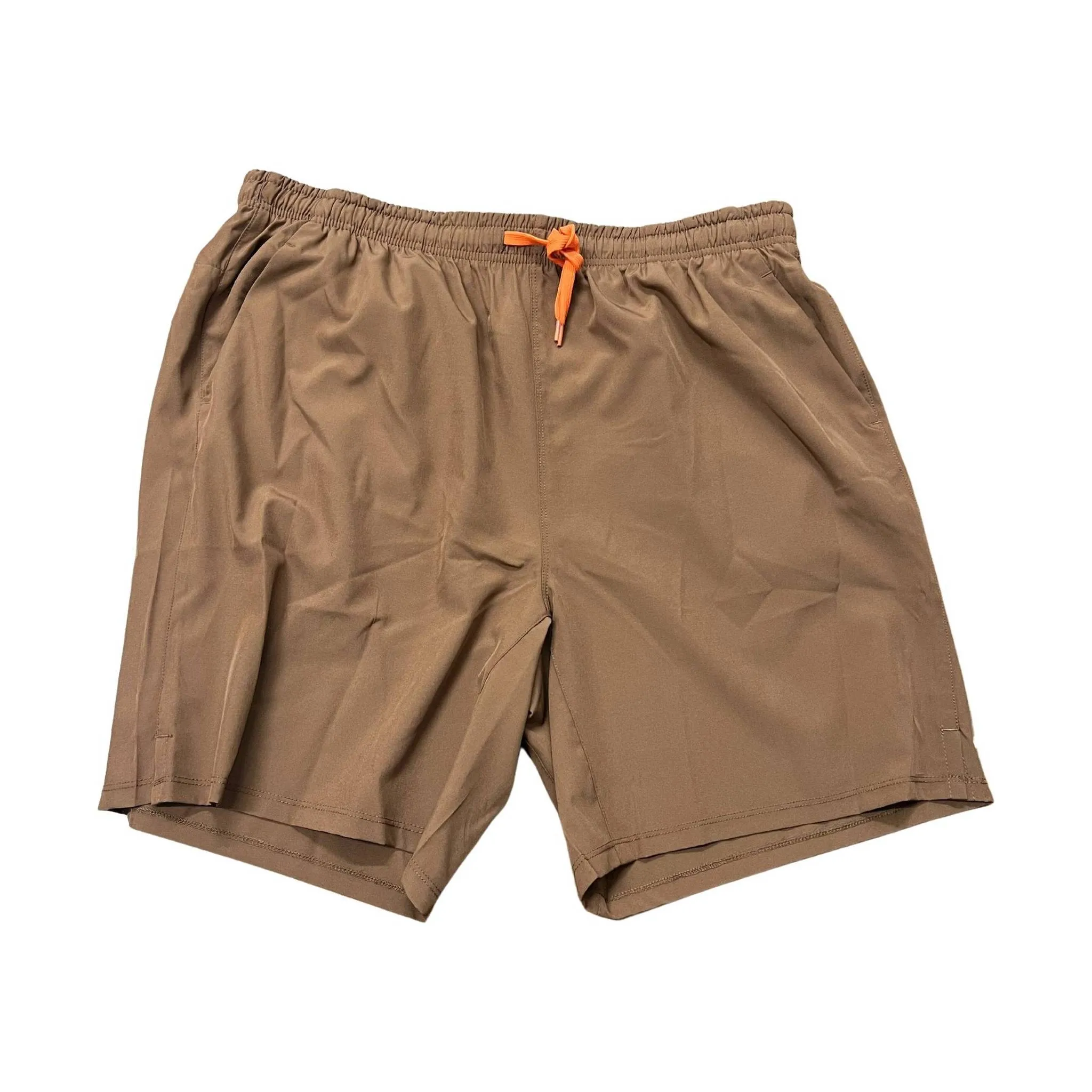 World Famous Men's Vicente Short - Dark Khaki/Orange FINAL SALE