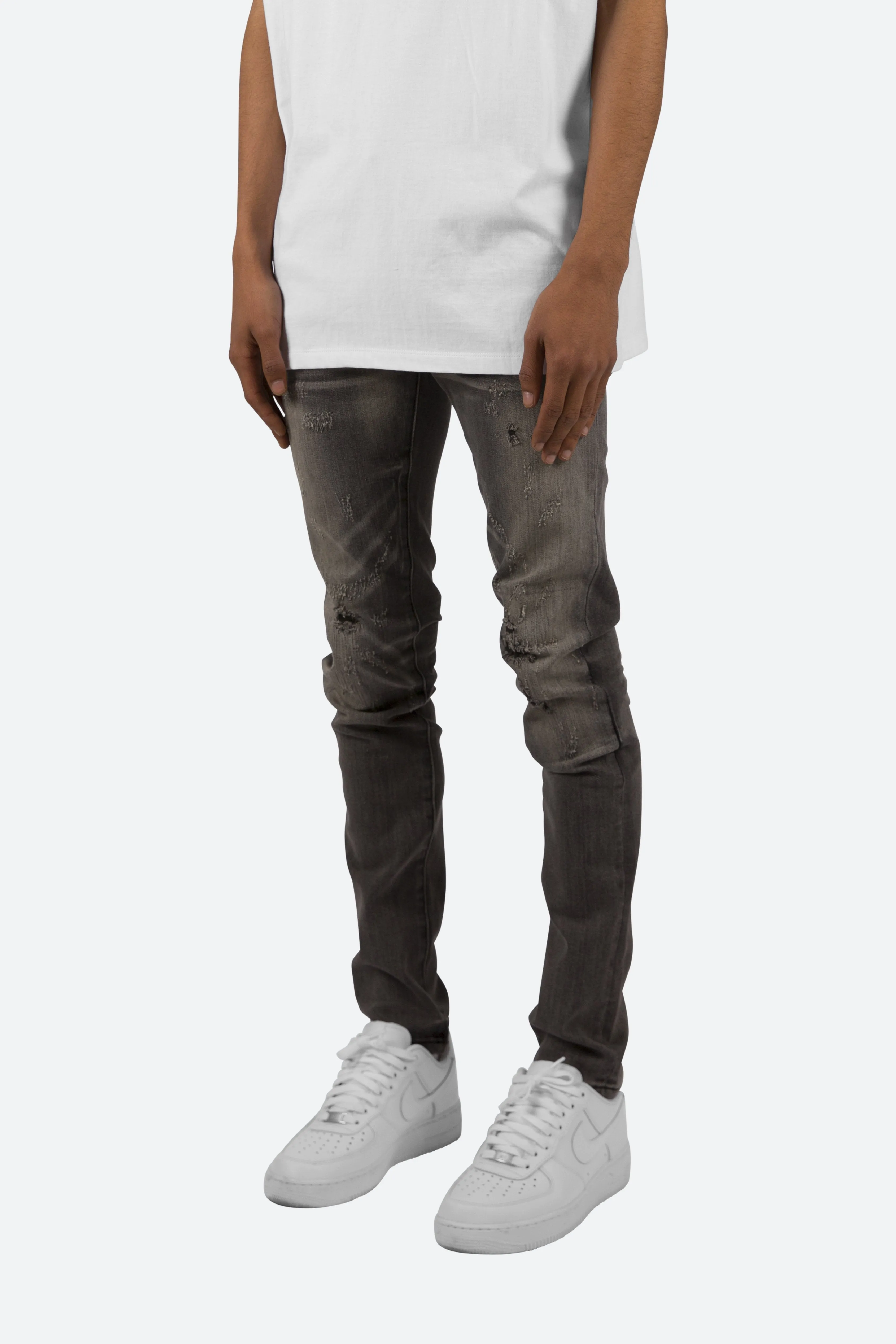 X145 Stretch Denim - Grey